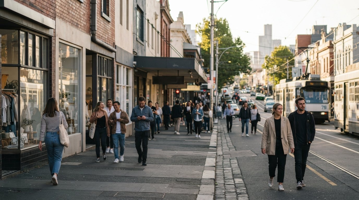 South Yarra, Melbourne: gloss, gardens and the long walk between them