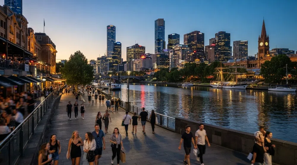 Southbank, Melbourne: riverfront gloss, galleries and skyline drinks