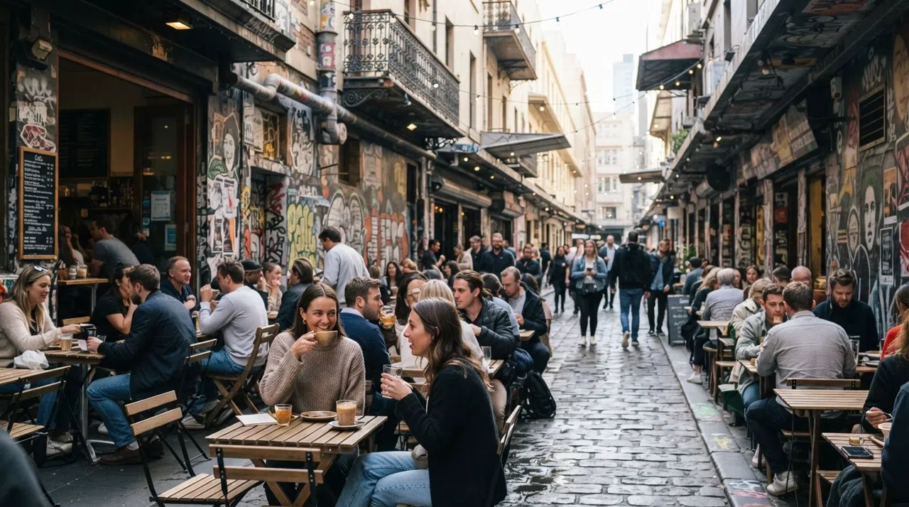 Melbourne CBD: gader, sporvogne og byens spiselige centrum