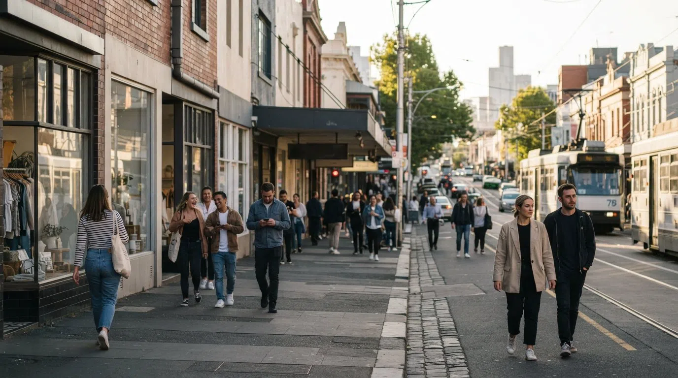 South Yarra, Melbourne: brillo, jardines y la larga caminata entre ambos